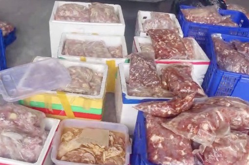Hà Nội: Phát hiện kho chứa gần 1 tấn thực phẩm đông lạnh có dấu hiệu vi phạm