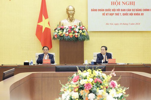 Hội nghị giữa Đảng đoàn Quốc hội và Ban Cán sự Đảng Chính phủ về kỳ họp thứ 7