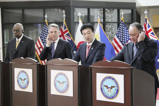 Mỹ, Nhật Bản, Australia và Philippines tăng cường hợp tác quốc phòng