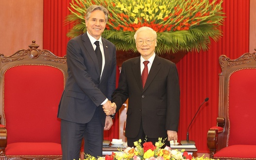 Tổng Bí thư Nguyễn Phú Trọng tiếp Ngoại trưởng Hoa Kỳ Antony Blinken