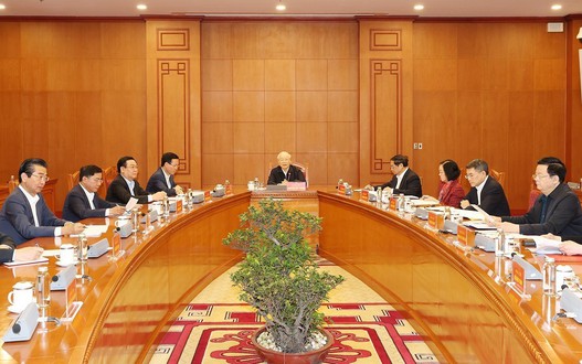 Tổng Bí thư Nguyễn Phú Trọng chủ trì phiên họp đầu tiên Tiểu ban Nhân sự Đại hội XIV của Đảng