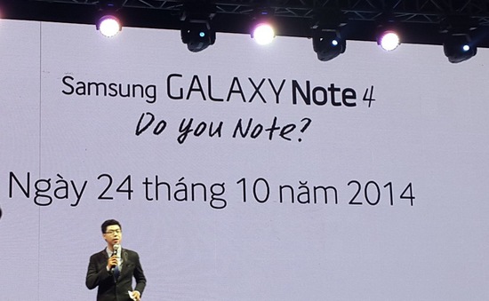 Galaxy Note 4 lên kệ vào ngày 24/10 với giá 17.99 triệu đồng