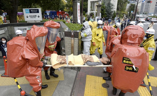 Nhật Bản diễn tập chống khủng bố bằng khí độc