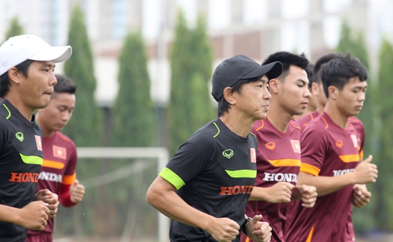 ĐT Việt Nam miệt mài tập luyện cho vòng loại World Cup