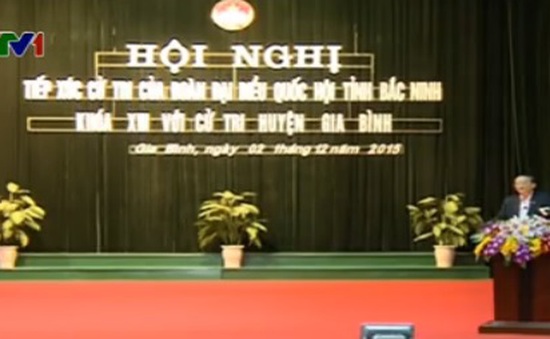 Đồng chí Tô Huy Rứa tiếp xúc cử tri tỉnh Bắc Ninh