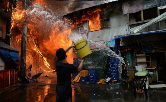 Philippines: Cháy lớn ở khu ổ chuột Manila, 1 người thiệt mạng