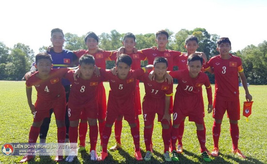 U14 Việt Nam giành chiến thắng cách biệt 5 bàn trước Brunei tại Festival U14 châu Á