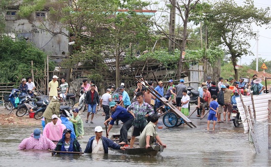 Quảng Nam: Hàng chục bè cá bị cuốn trôi vì thông báo xả lũ muộn