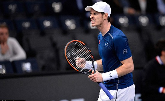 Andy Murray tiến vào tứ kết giải quần vợt Paris Masters