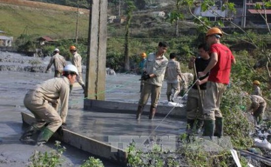 Ngăn chặn kịp thời sự cố tràn bùn thải tại Cao Bằng