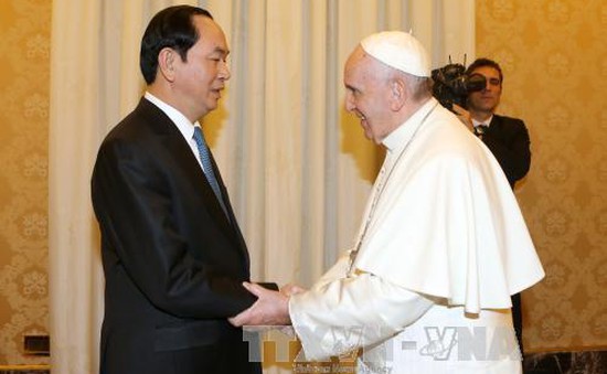 Chủ tịch nước thăm Tòa thánh Vatican