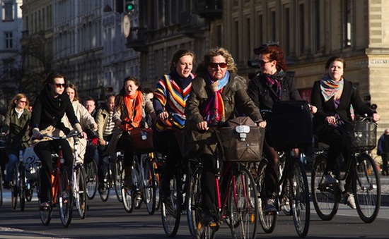 Đan Mạch khai trương làn đường 13km dành cho xe đạp