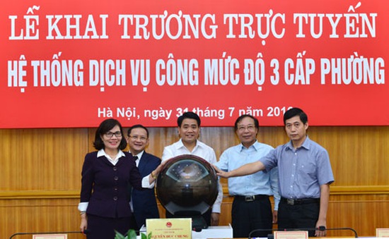 Hà Nội khai trương hệ thống dịch vụ công mức độ 3 cấp phường