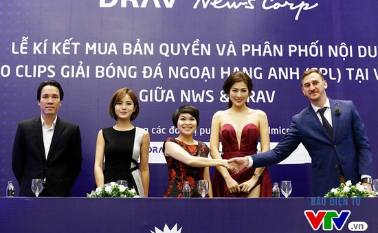 DRAV sở hữu bản quyền video clips Ngoại hạng Anh trên internet tại Việt Nam