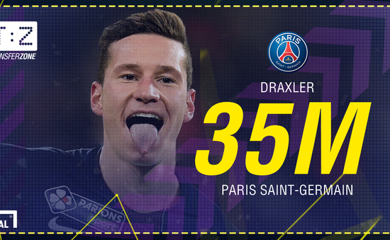 CHÍNH THỨC: Paris Saint-Germain sở hữu Julian Draxler!