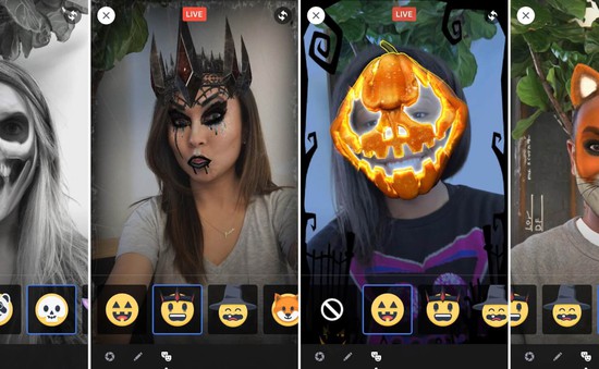 Ở nhà lướt Facebook, chơi Halloween với tính năng Masks