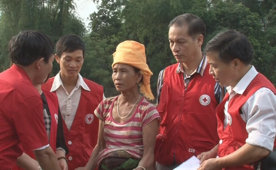 Hội Chữ thập đỏ Việt Nam hỗ trợ Yên Bái khắc phục hậu quả bão số 3
