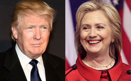 Bầu cử Tổng thống Mỹ: Bà Hillary Clinton và ông Donald Trump tạm dẫn đầu