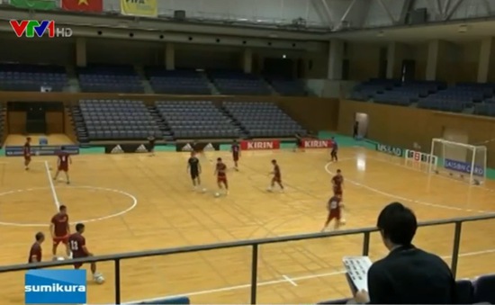 Futsal Việt Nam sẵn sàng cho trận tái đấu với Nhật Bản chiều nay