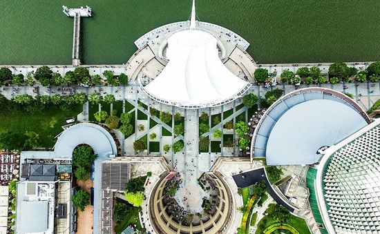 Ngắm Singapore rất lạ nhìn từ trên cao