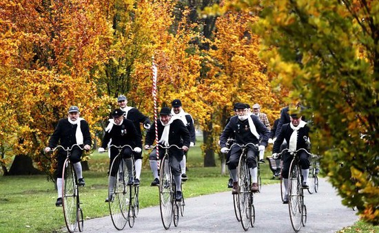 Thú vị cuộc đua xe đạp cổ tại Cộng hòa Czech