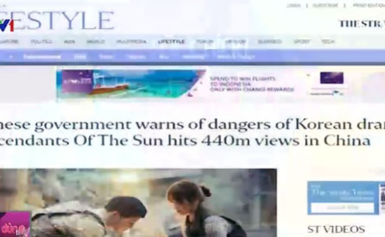 Trung Quốc cảnh báo cơn sốt bộ phim “Hậu duệ Mặt trời”