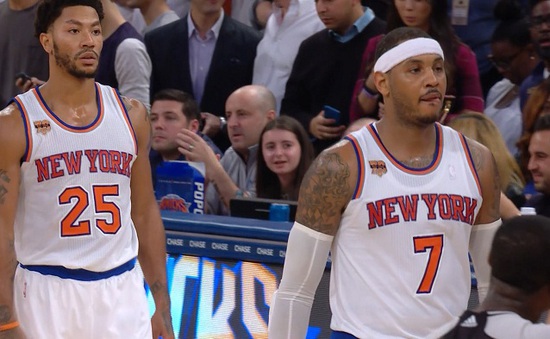 Dàn sao xuất hiện trong chiến thắng kịch tính của New York Knicks