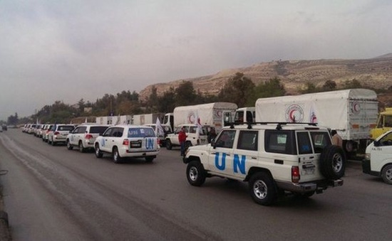 LHQ viện trợ nhân đạo tới thị trấn Madaya, Syria