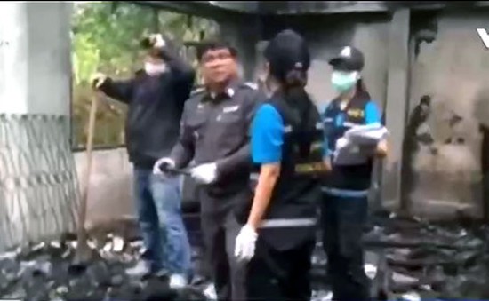 Cảnh sát Thái Lan điều tra nguyên nhân vụ cháy kí túc xá