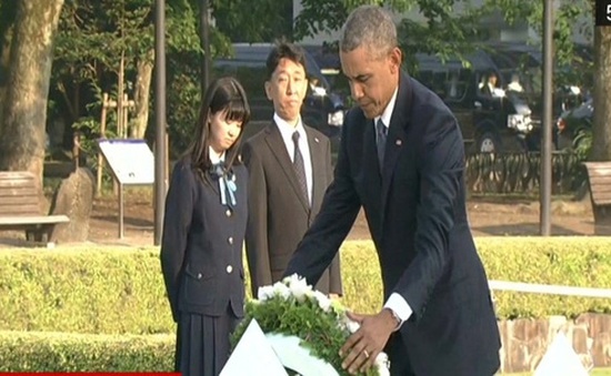 Ông Obama trở thành Tổng thống Mỹ đương nhiệm đầu tiên thăm Hiroshima