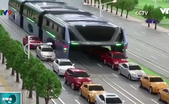 Trung Quốc thử nghiệm xe bus dạng hầm đầu tiên