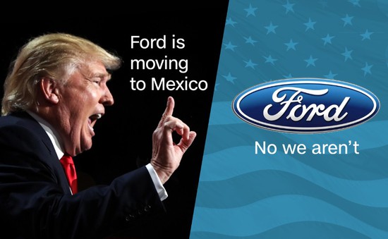 Mexico bị thiệt hại nặng sau khi Ford hủy kế hoạch xây nhà máy