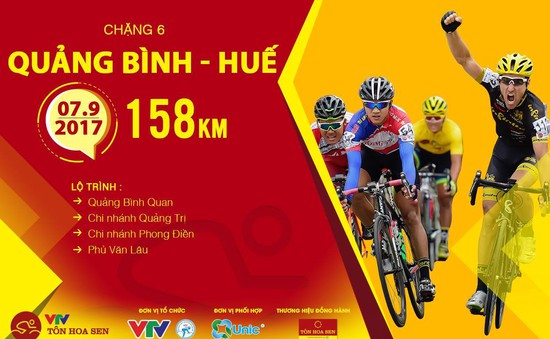 Lộ trình chặng 6 giải xe đạp quốc tế VTV Cúp Tôn Hoa Sen 2017