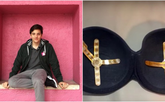 Mexico: Chàng trai 18 tuổi chế tạo áo lót phát hiện ung thư vú
