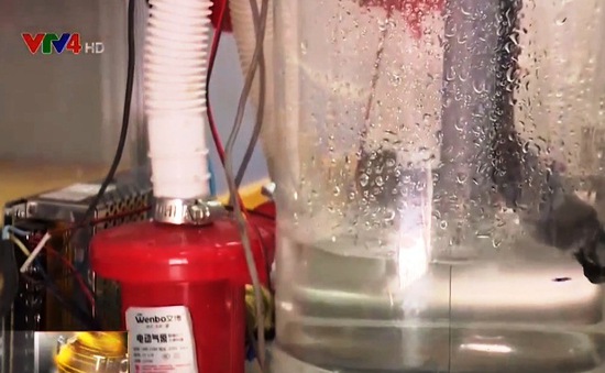 Nhóm học sinh Hà Nội chế tạo thành công máy bắn phá hút bụi công nghiệp