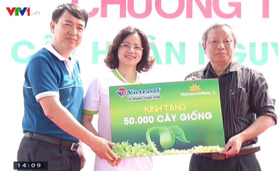 Trồng 50.000 cây keo gai cải tạo môi trường ở Quảng Ninh