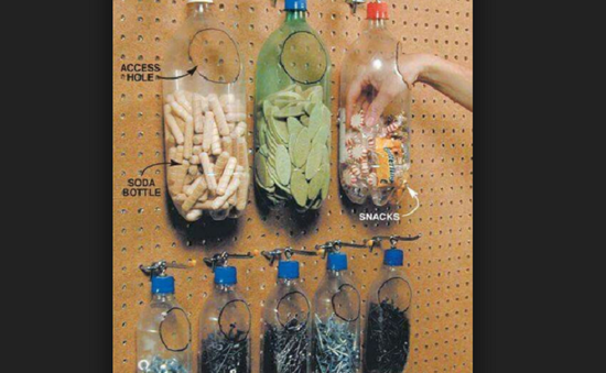 “Hô biến” chai nhựa thành những vật dụng hữu ích