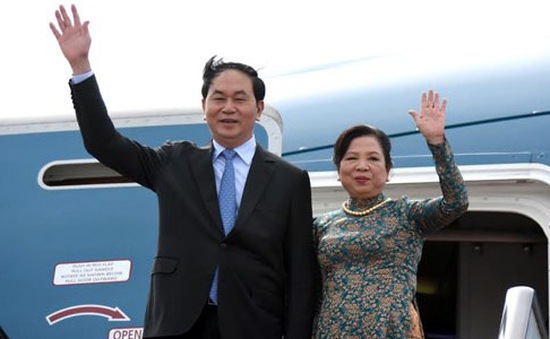 Chủ tịch nước Trần Đại Quang và phu nhân thăm cấp Nhà nước Trung Quốc