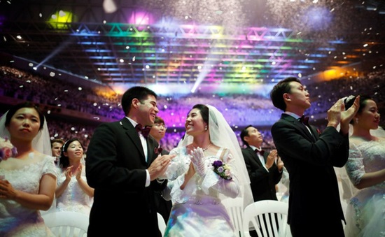 4.000 cặp uyên ương từ 64 quốc gia làm đám cưới tập thể ở Hàn Quốc