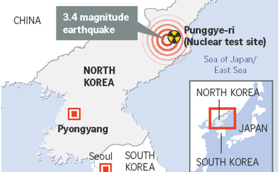 Động đất ở Triều Tiên không phải do thử hạt nhân