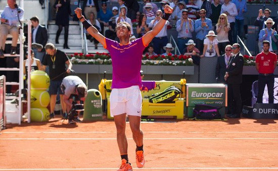 Thắng nghẹt thở Dominic Thiem, Rafael Nadal vô địch Madrid mở rộng 2017