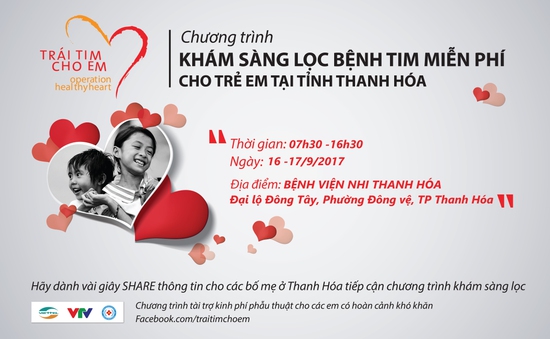 Khám sàng lọc bệnh tim bẩm sinh miễn phí cho trẻ em tại tỉnh Thanh Hóa
