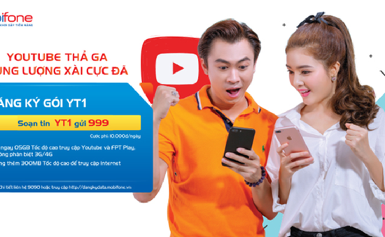 “Điểm danh” các gói 3G/4G đặc biệt truy cập YouTube của MobiFone