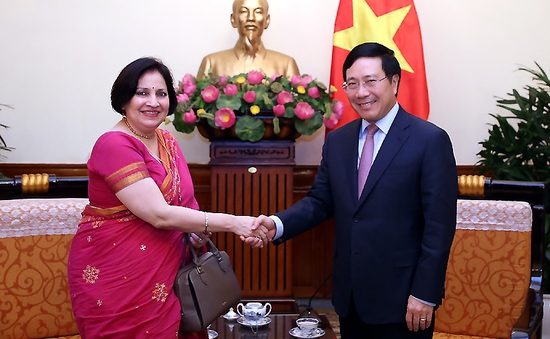 Phó Thủ tướng Phạm Bình Minh tiếp Thứ trưởng Ngoại giao Ấn Độ