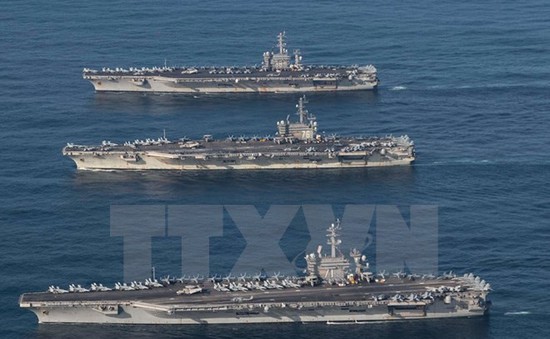Các tàu sân bay Mỹ rời Bán đảo Triều Tiên sau khi tập trận