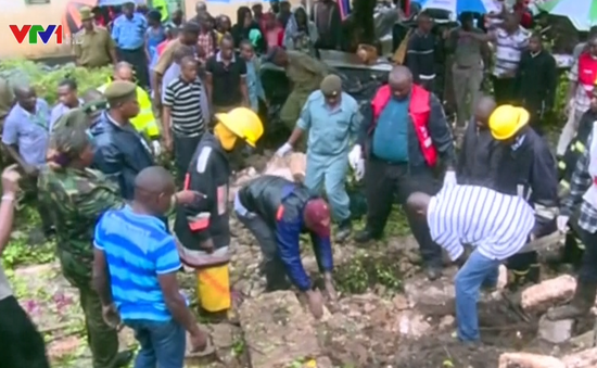 Sập tường bệnh viện ở Kenya, 6 người thiệt mạng