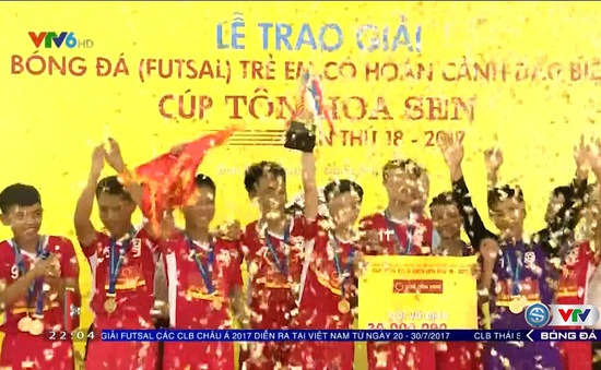 Đội Giáo dưỡng 4 Đồng Nai vô địch giải futsal trẻ em có hoàn cảnh đặc biệt