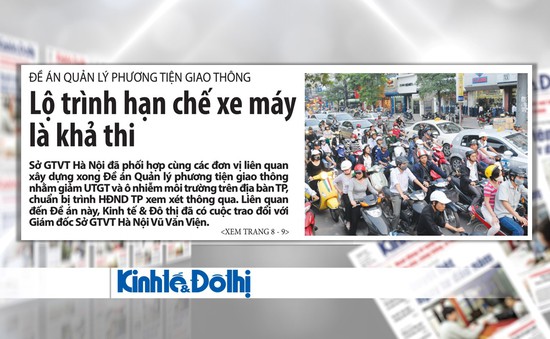 "Nóng" đề xuất cấm xe máy ở nội đô Hà Nội năm 2030