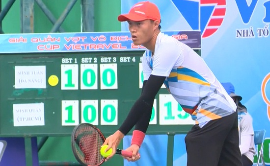 Minh Tuấn và Linh Giang giành quyền vào chung kết giải quần vợt VĐQG 2017