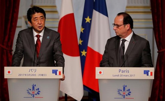 Nhật - Pháp ủng hộ tự do hàng hải